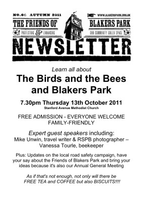 Autumn 2011 Newsletter